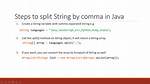 How to Split a Comma-Separated String?