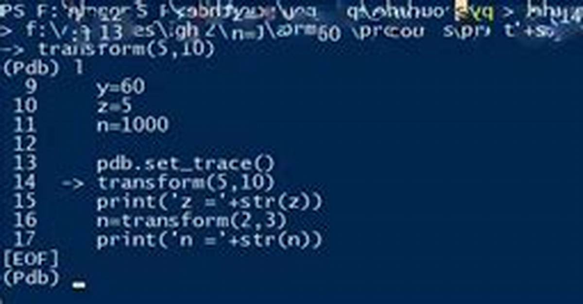 How to Step Through Python Code to Help Debug Issues?