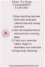 How to Stop Compulsive Exercise?