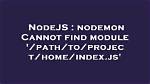 How to Stop Nodedemon?