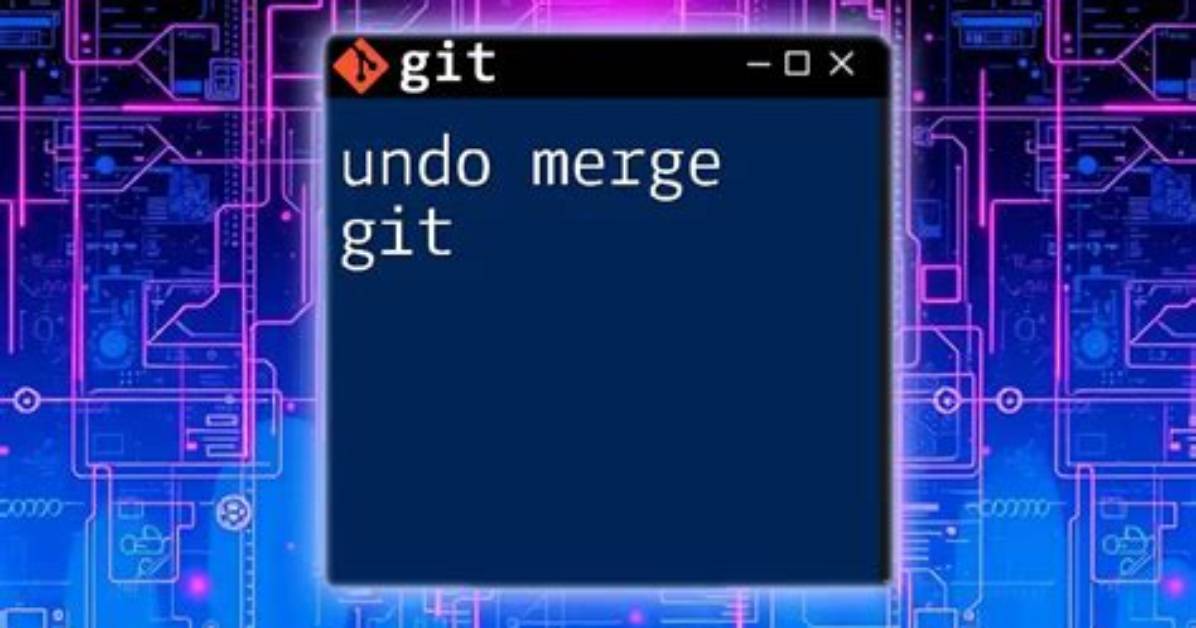 How to Undo Merge Git?