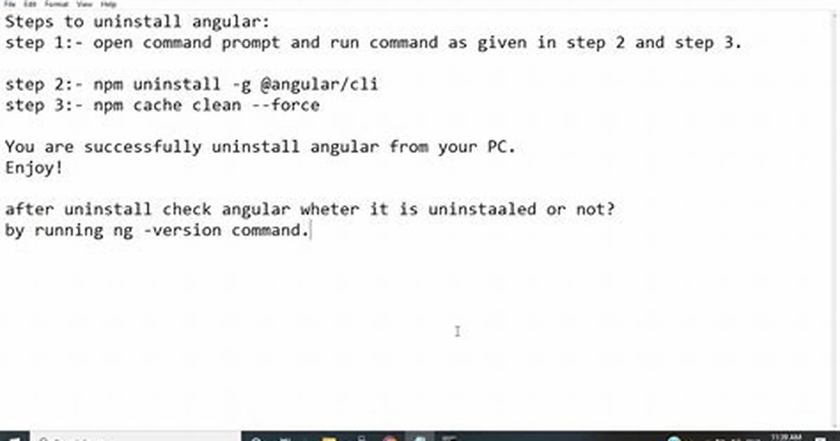 How to Uninstall/Upgrade Angular Cli?