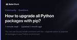How to Upgrade All Python Packages with Pip