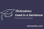 How to Use Abstemious?