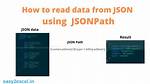 How to Use C# Example Using Jsonpath?