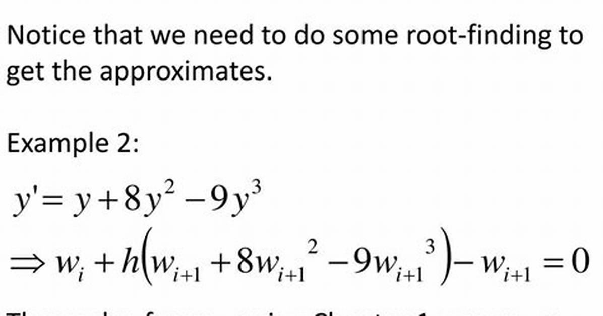 How to Use the Backwards Euler Method