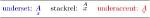 How to Use Underscript in Latex?