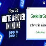 How to Write a: Hover in Inline Css?