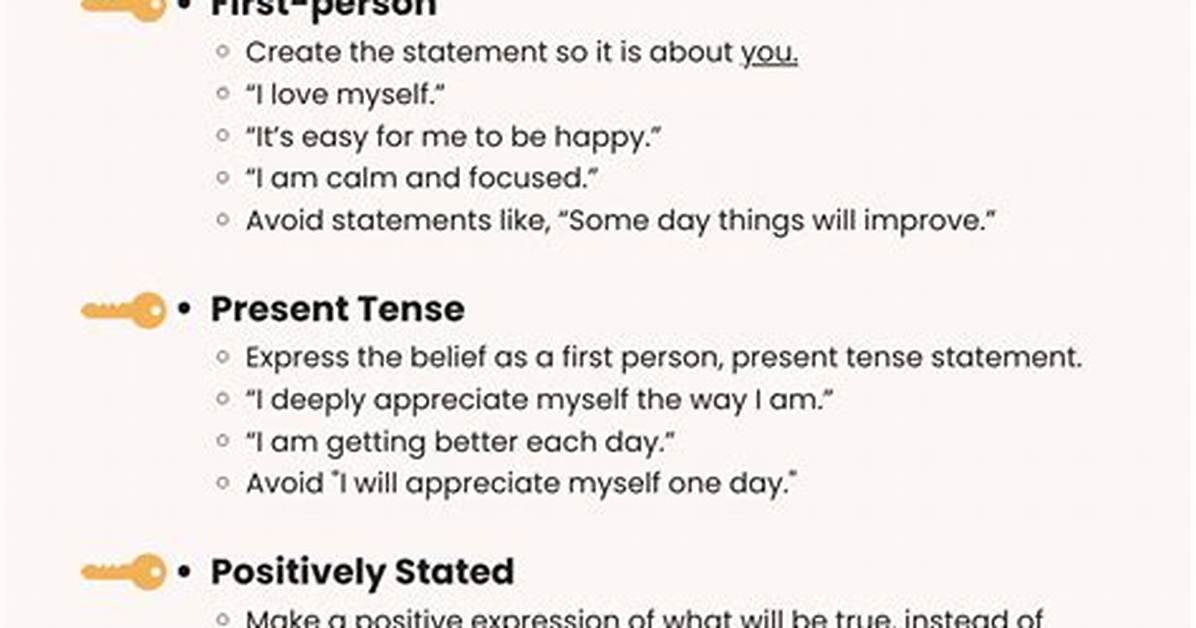 How to Write Affirmations