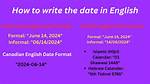 How to Write Date