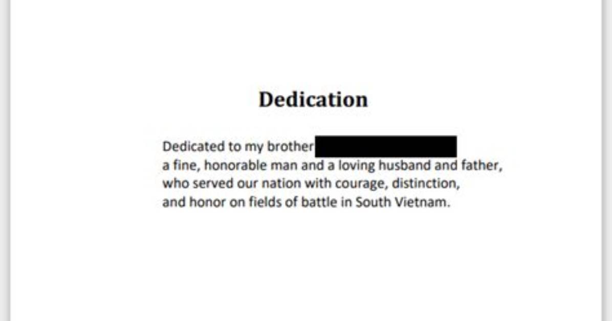 How to Write Dedication?
