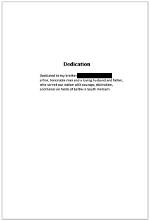 How to Write Dedication?