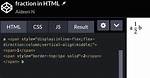How to Write Fraction Value Using Html?