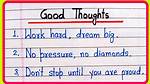 How to Write Good Thoughts?