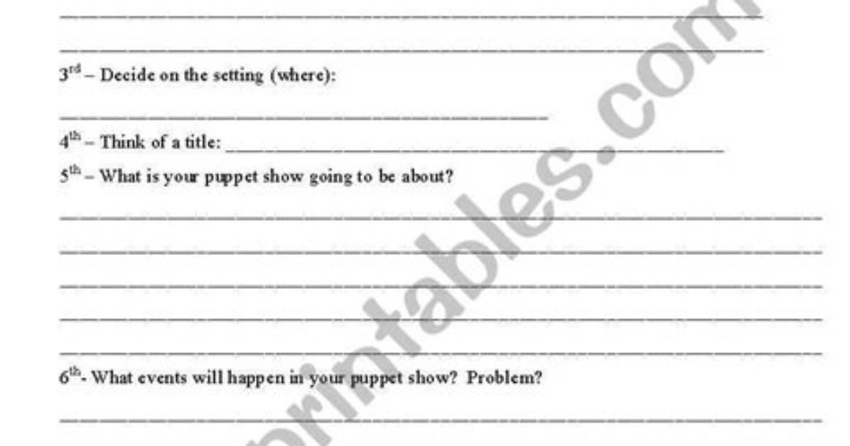 How to Write Puppet Show?