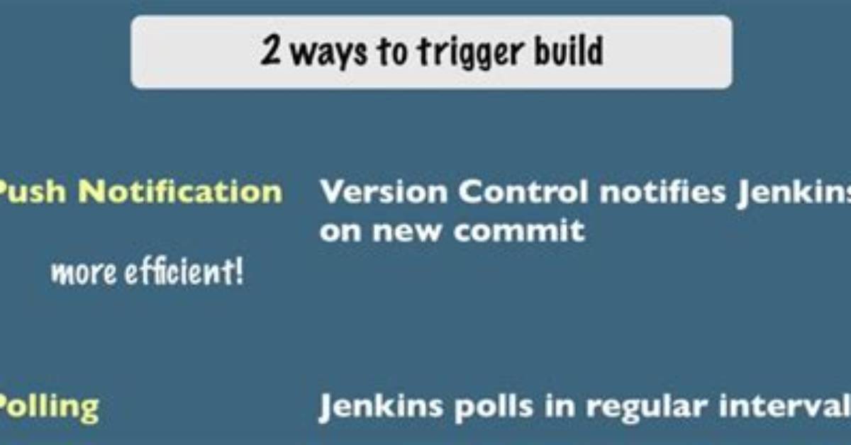 How Trigger Jenkins Build Git Push?