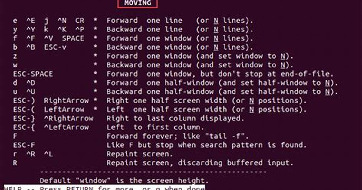 How Use Less Command in Linux?