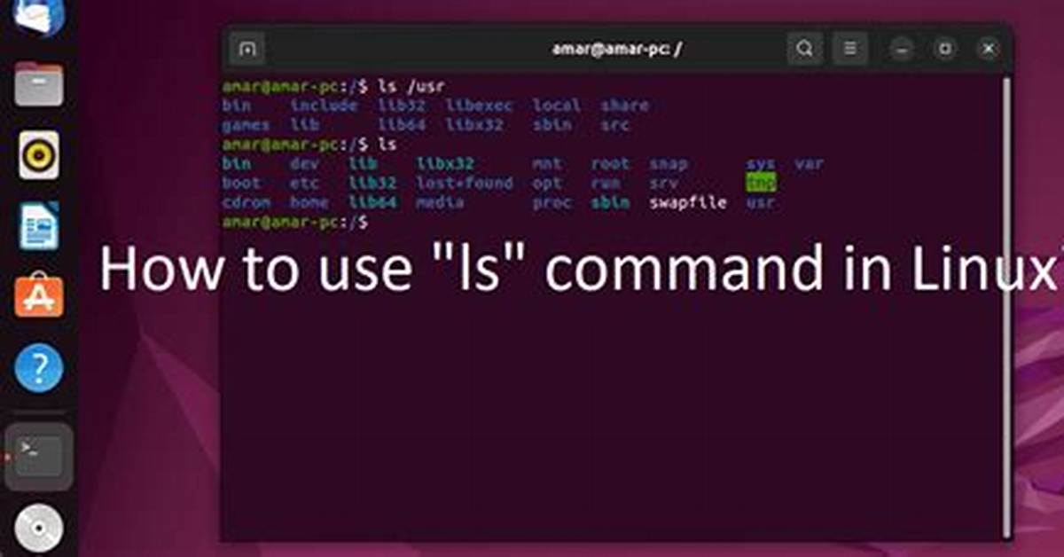 How Use Ls Command in Linux?