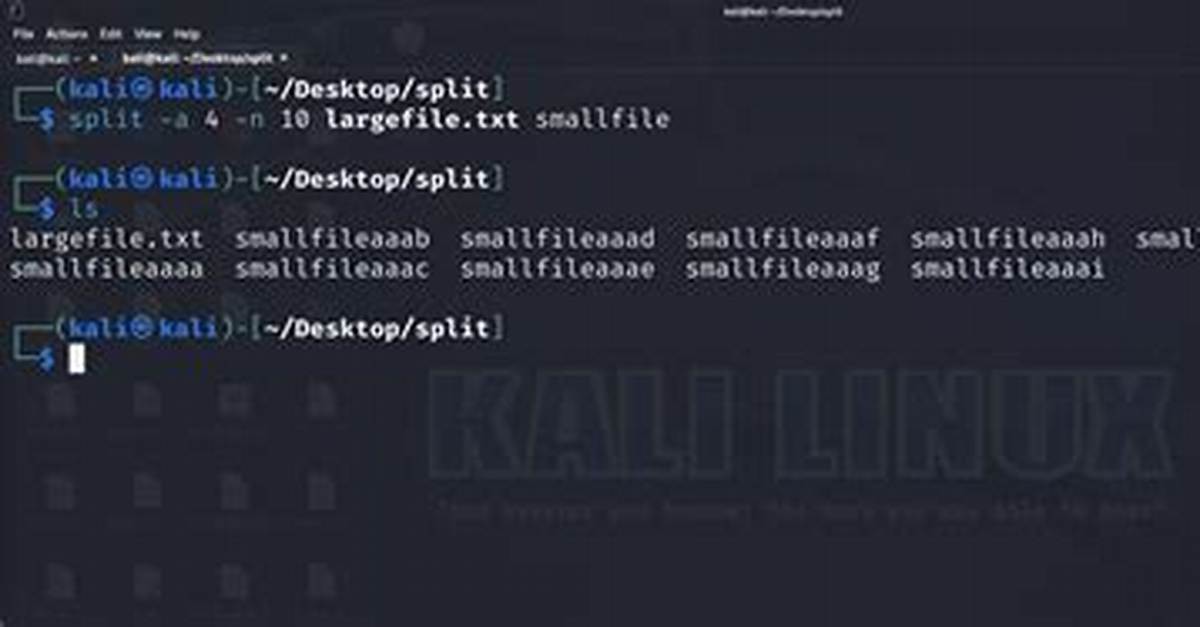 How Use Split in Linux?