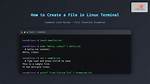 How We Can Create File in Linux?