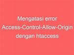 Htaccess Access-Control-Allow-Origin
