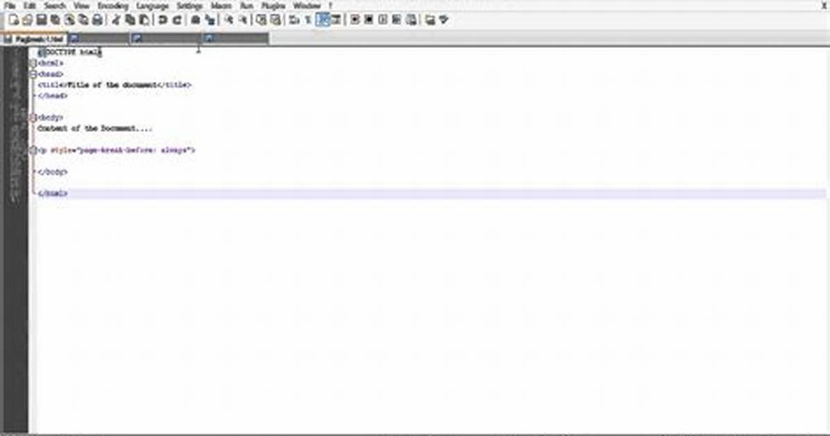Html Page Break