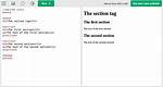 Html Section Tag