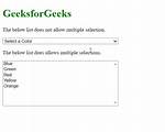 Html: Select Multiple as Dropdown