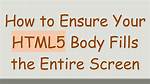 Html5 Body