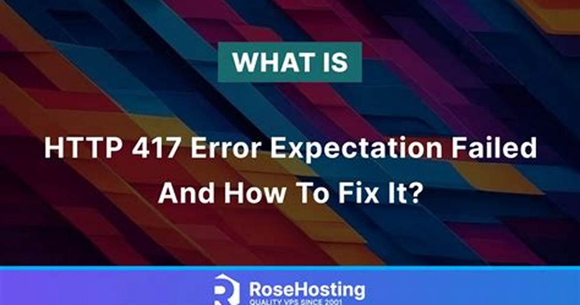 Http Post Returns Error: 417 "Expectation Failed."