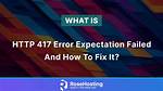 Http Post Returns Error: 417 "Expectation Failed."