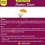 Hunker Down Definition