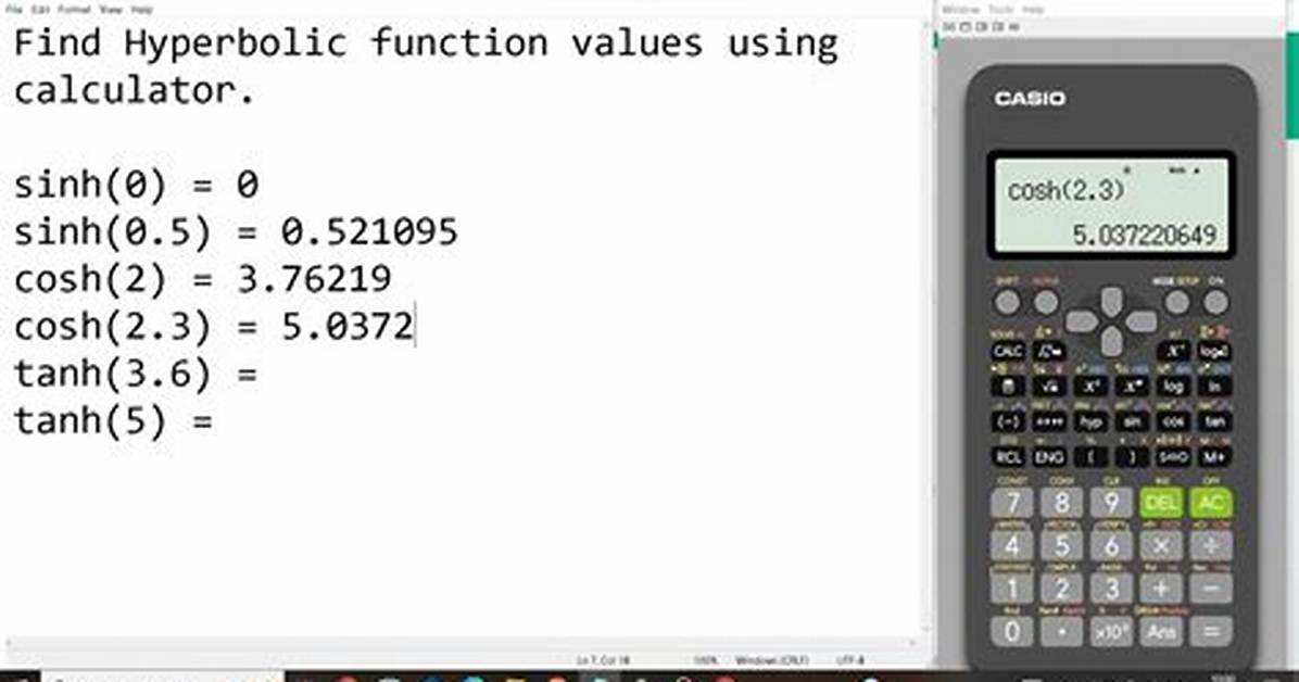 Hyperbolic Function Calculator