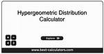 Hypergeometric Distribution Calculator