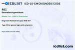 Hyperhidrosis Icd 10
