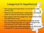 Hypothetical Imperative