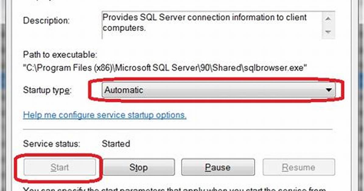 I Cannot Start Sql Server Browser