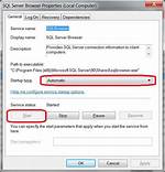 I Cannot Start Sql Server Browser