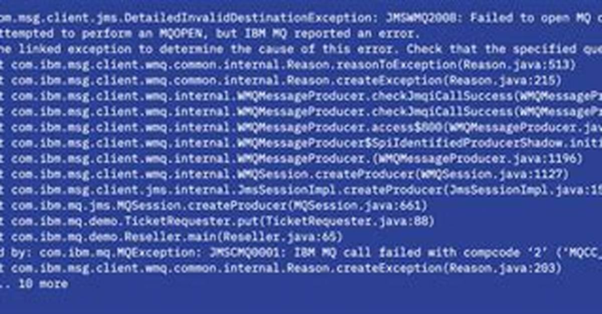 Ibm Mq Error Code 2397 Using Java Ssl
