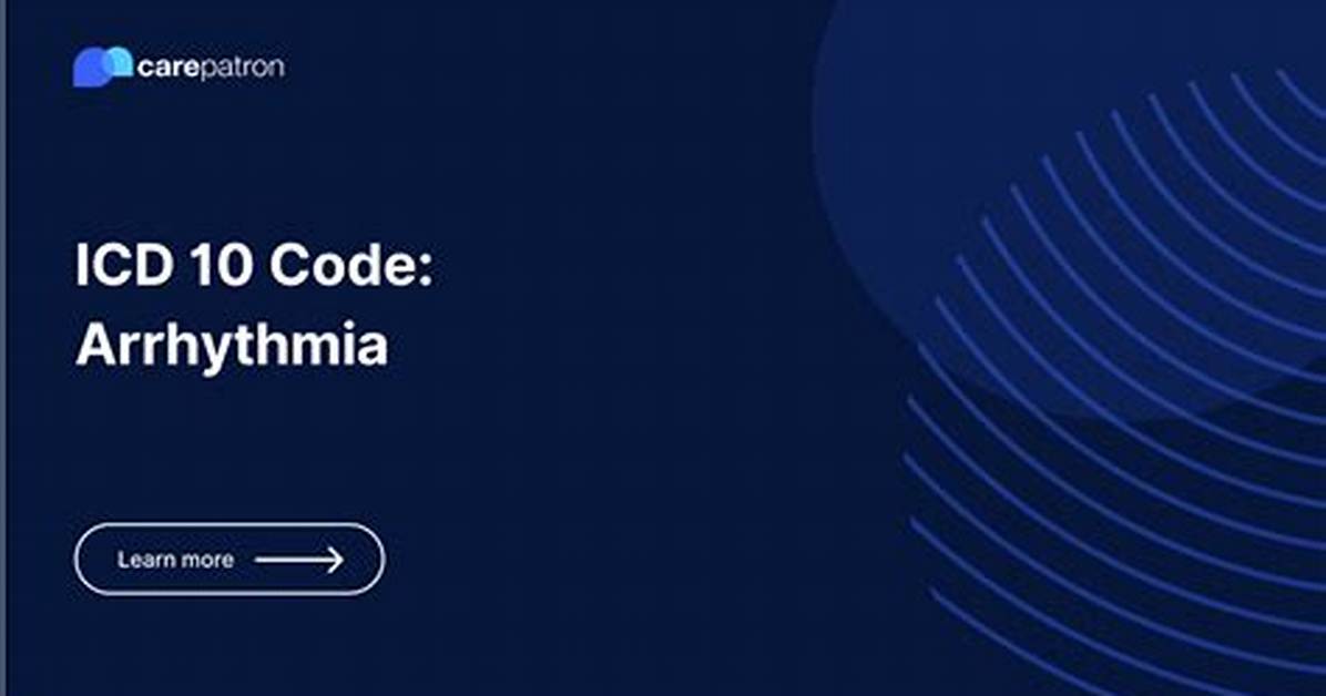 Icd 10 Code for Arrhythmia