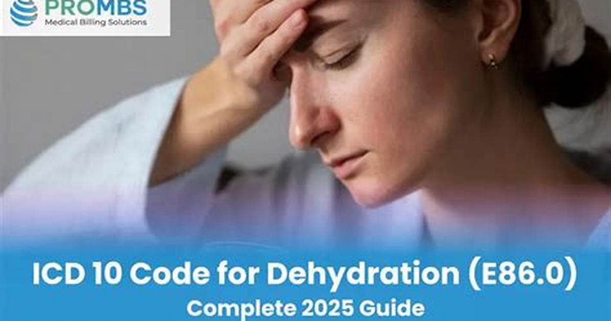 Icd 10 Code for Dehydration