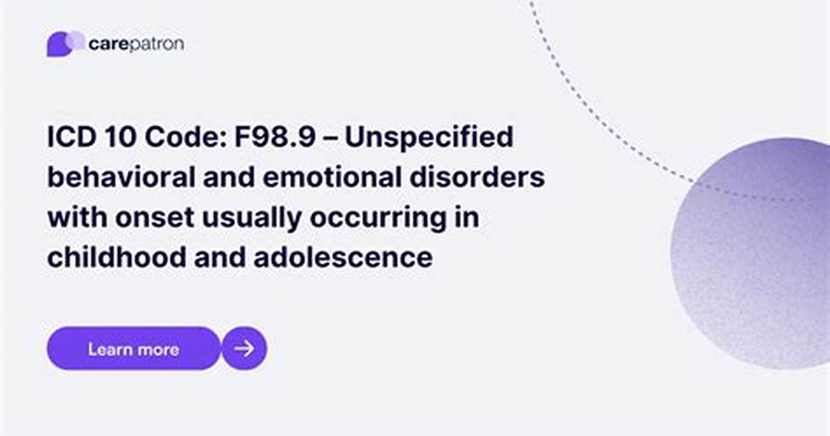Icd 10 Code for Developmental Delay