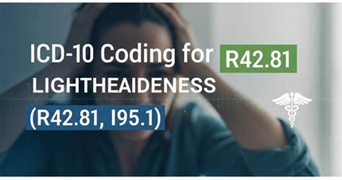 Icd 10 Code for Lightheadedness