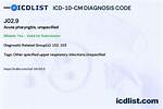 Icd 10 Code for Pharyngitis