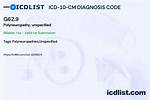 Icd 10 Code for Polyneuropathy