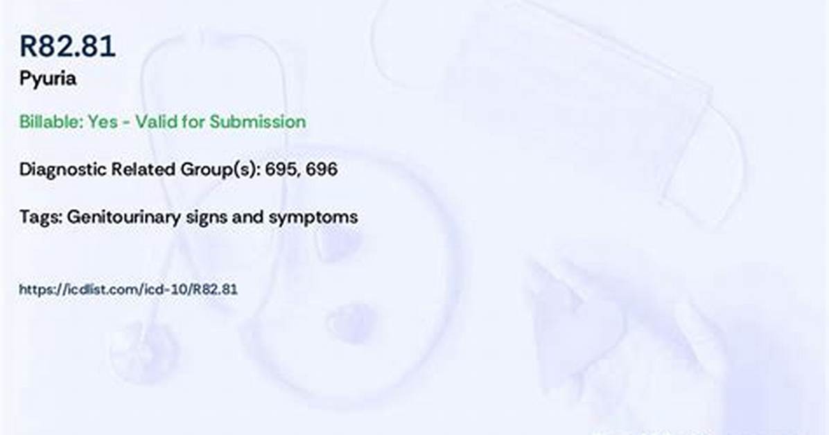 Icd 10 Code for Pyuria