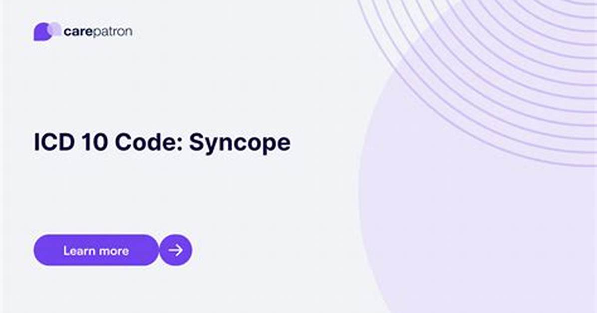 Icd 10 Code for Syncope