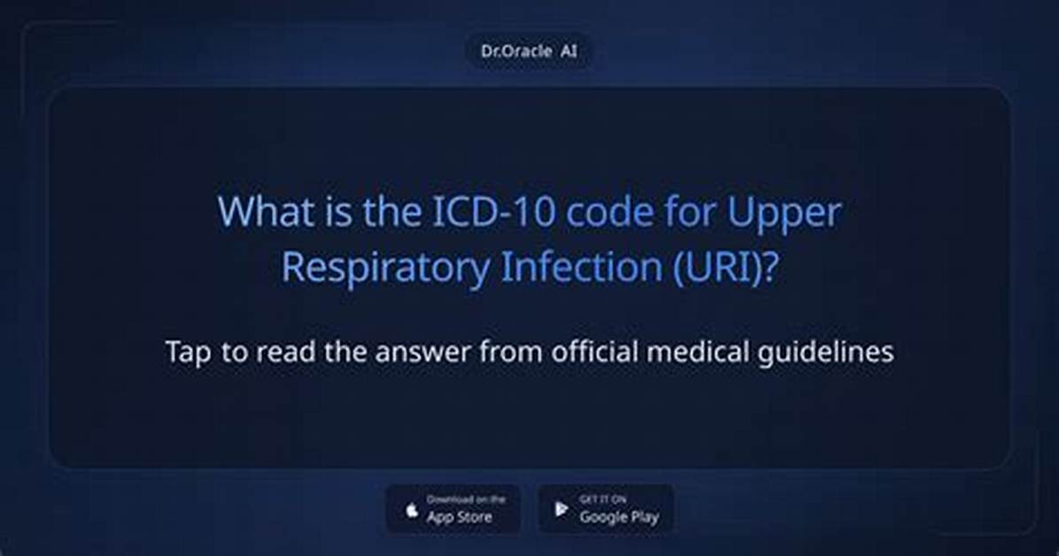 Icd 10 Code for Uri