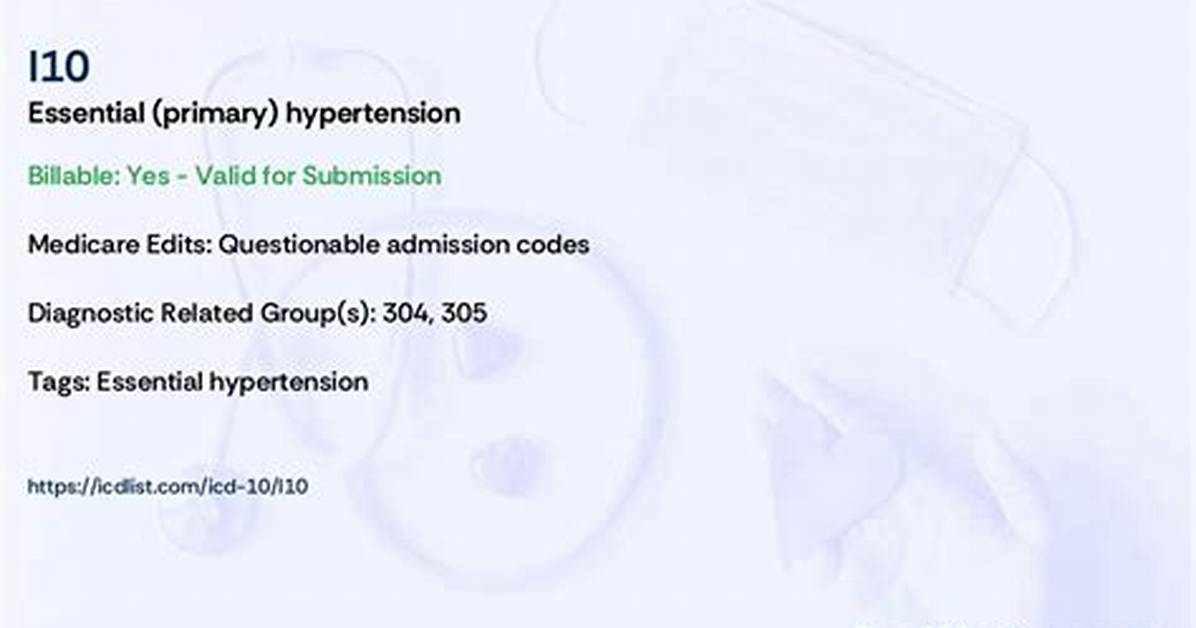 Icd 10 Code I10