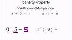 Identity Property Examples